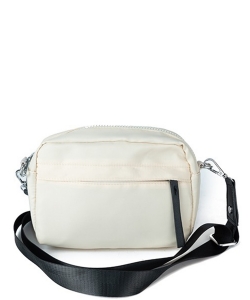Utility Style Crossbody Bag BA320097 WHITE